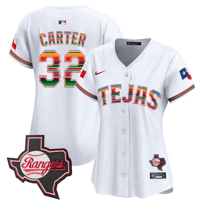 Camisa MLB Women’s Texas Mexico Texas Patch Vapor Premier Limited Jersey