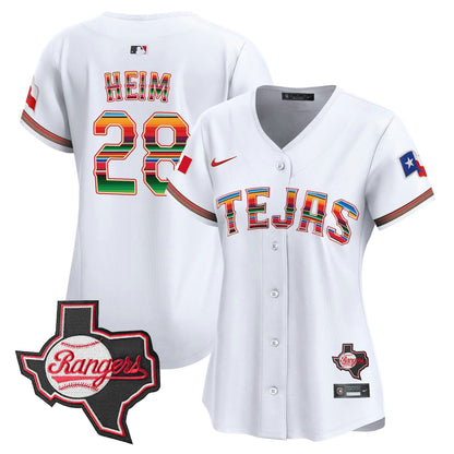 Camisa MLB Women’s Texas Mexico Texas Patch Vapor Premier Limited Jersey