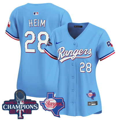 Camisa MLB Women’s Texas World Series Champions Vapor Premier Limited Jersey V2