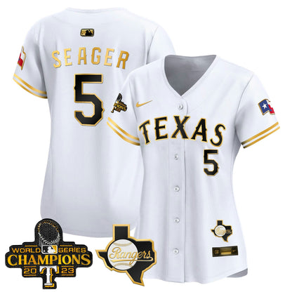 Camisa MLB Women’s Texas World Series Champions Vapor Premier Limited Jersey V2