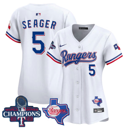 Camisa MLB Women’s Texas World Series Champions Vapor Premier Limited Jersey V2