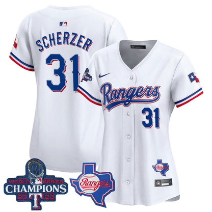 Camisa MLB Women’s Texas World Series Champions Vapor Premier Limited Jersey V2