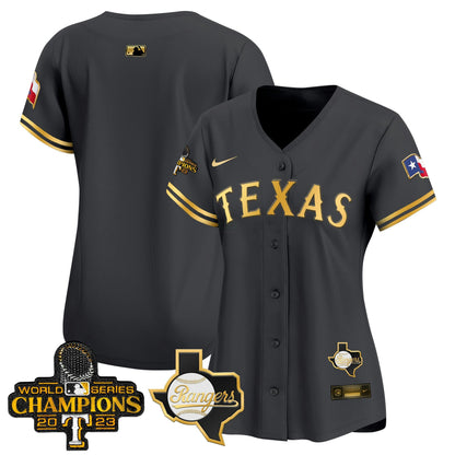 Camisa MLB Women’s Texas World Series Champions Vapor Premier Limited Jersey V2