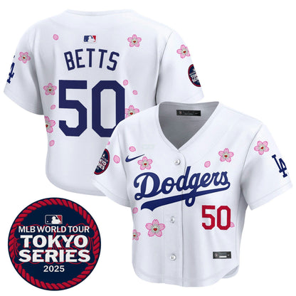 Camisa MLB Women’s Tokyo Series 2025 Crop Top Jersey – Stitched