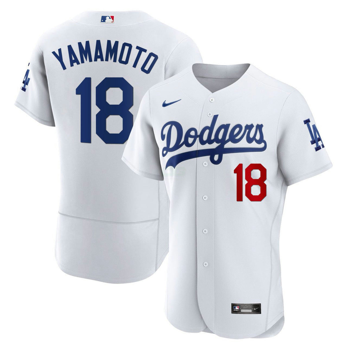 Camisa MLB Yoshinobu Yamamoto Los Angeles White Jersey - Branca