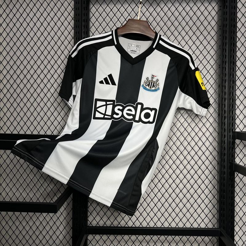 Camisa Newcastle United I 24/25 Branca e Preta - DA Sports Oficial