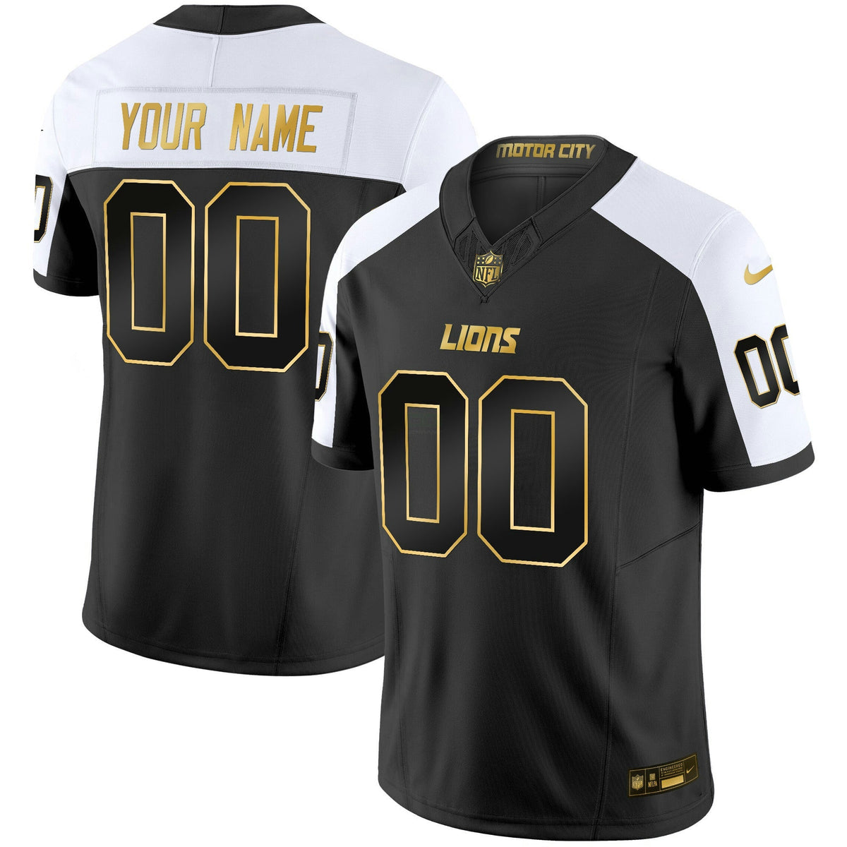 Camisa NFL Detroit 2024 Dourada Vapor Limited Jersey