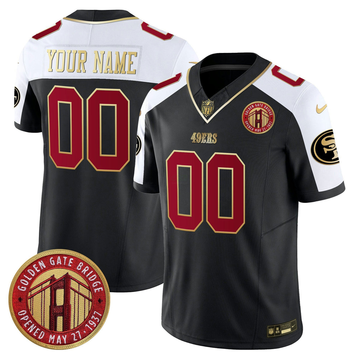 Camisa NFL Golden Gate Bridge Patch Vapor Limited Jersey