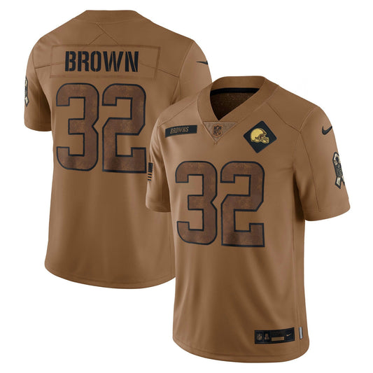 Camisa NFL Jim Brown Cleveland 2023 Salute To Service Limited Jersey - Salute To Service
