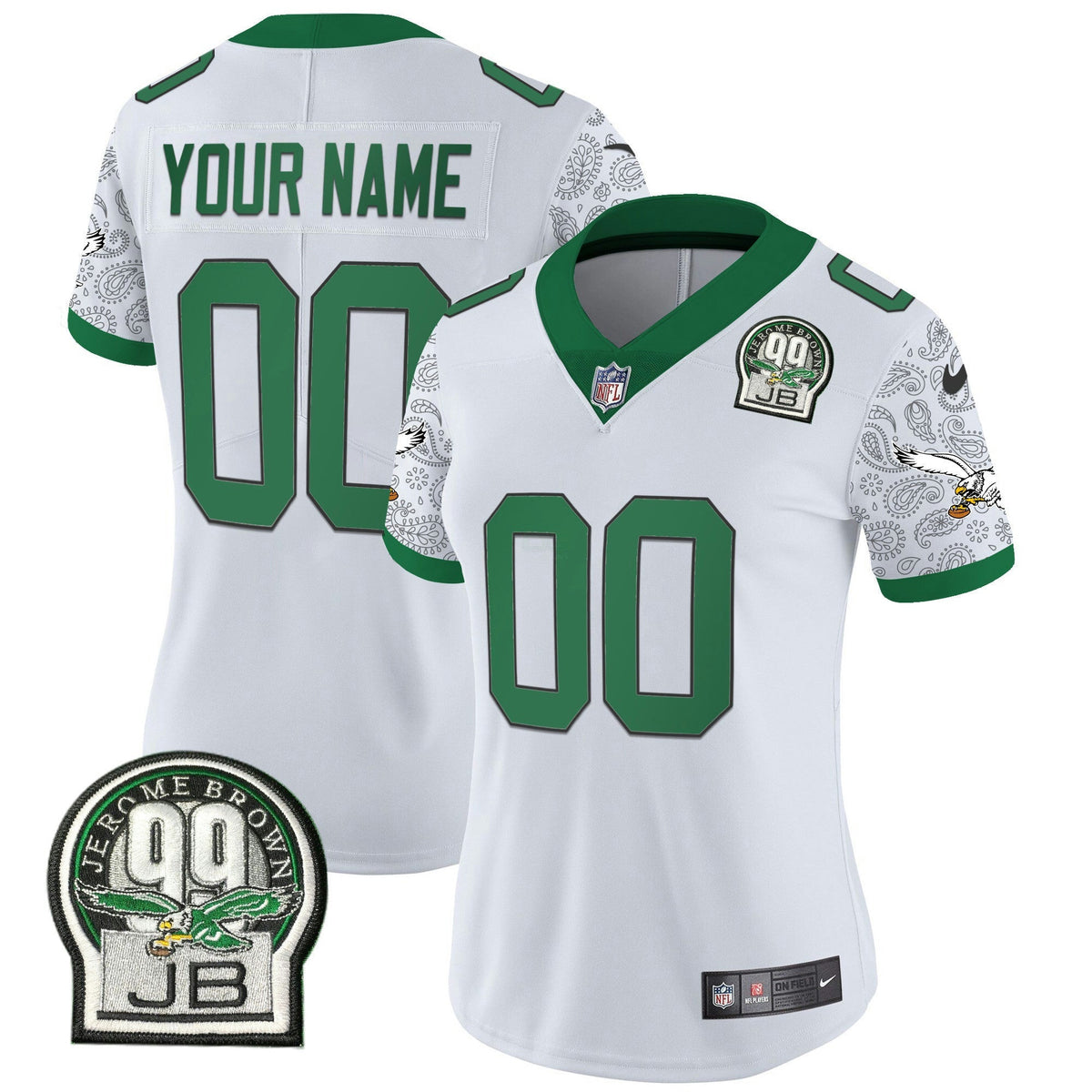 Camisa NFL Kelly Green Vapor Limited Jersey V4