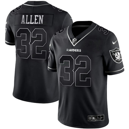 Camisa NFL Marcus Allen Branca Dourada & Preta Dourada Jersey