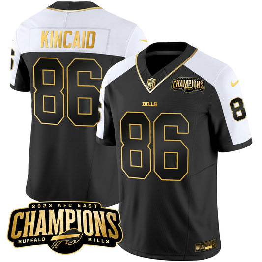 Camisa NFL Men’s 2023 AFC East Champions Patch Dourada Vapor Jersey