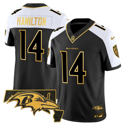 Camisa NFL Baltimore Ravens Men’s 2024 Dourada Vapor Limited Jersey