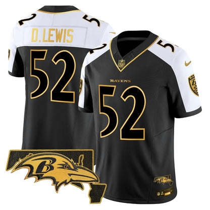 Camisa NFL Baltimore Ravens Men’s 2024 Dourada Vapor Limited Jersey