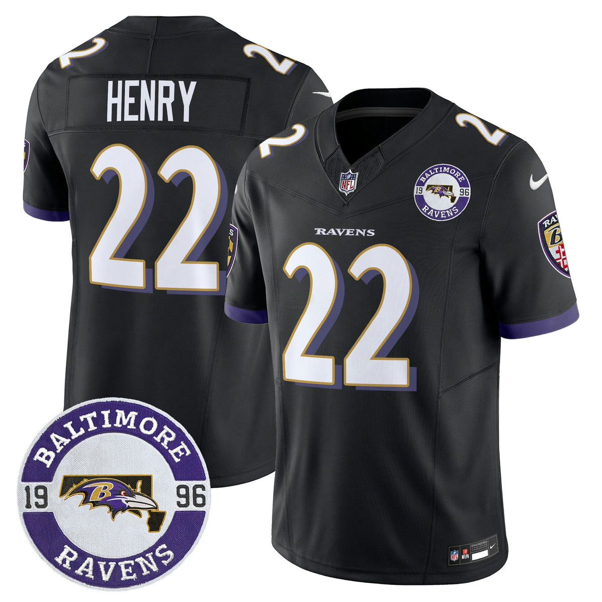 Camisa NFL Men’s 2024 Vapor Limited Jersey – Est. 1996 Patch