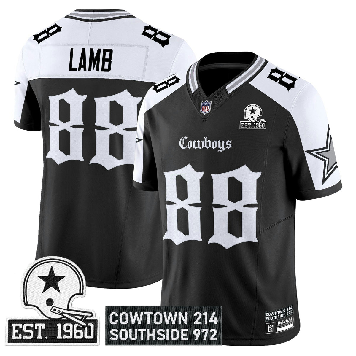 Camisa NFL Men’s Dallas ‘Gothic Lone Star Edition’ Vapor Limited Jersey