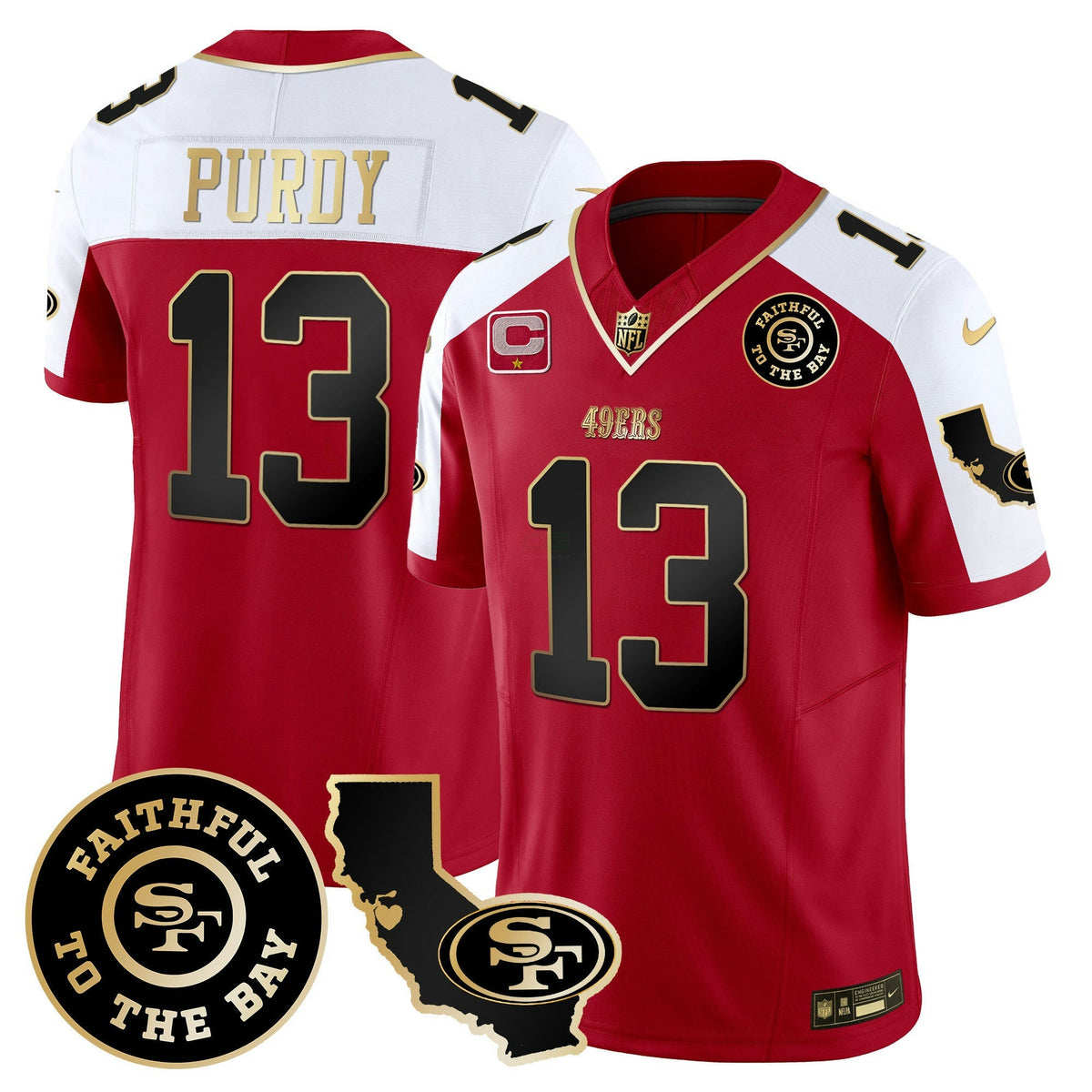 Camisa NFL Men’s Faithful & California Patch Vapor Jersey