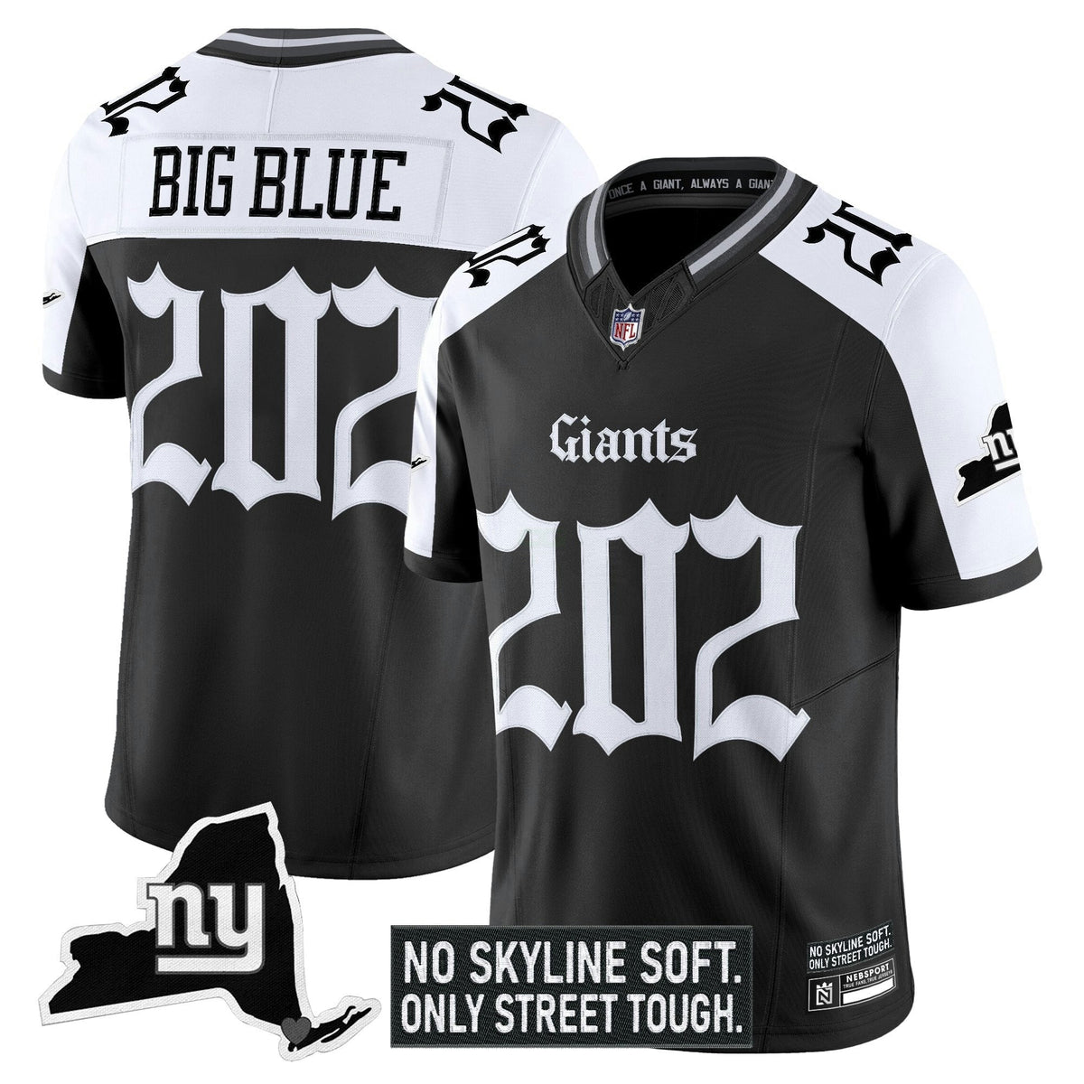 Camisa NFL Men’s New York ‘Gothic Gotham Edition’ Vapor Limited Jersey
