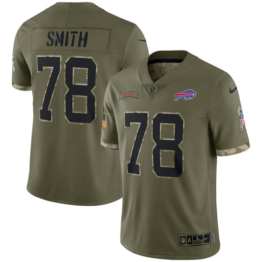 Camisa NFL Buffalo Bills Men’s Salute To Service 2022 Limited – Olive - Salute To Service