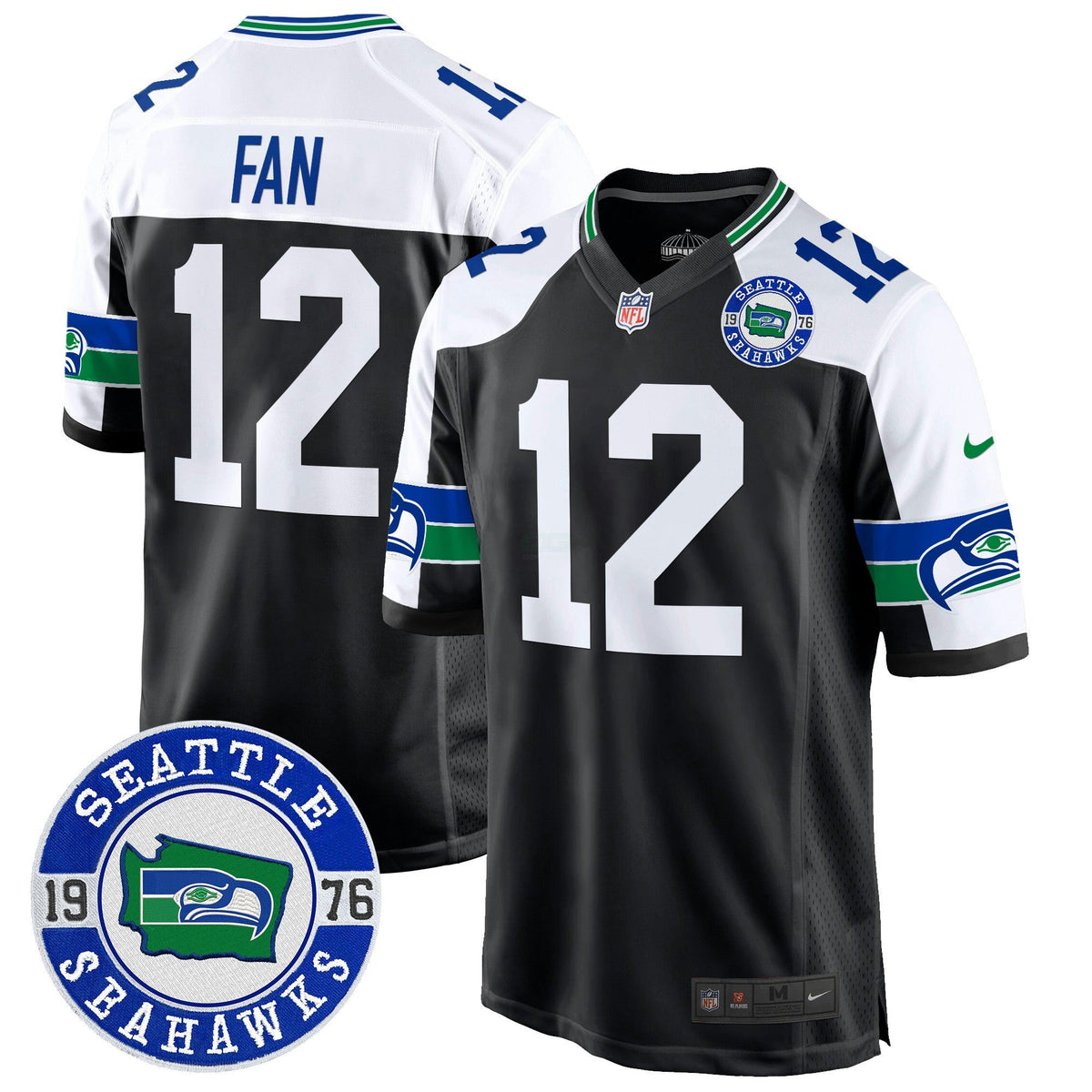 Camisa NFL Men’s Throwback Est. 1976 Patch Game Jersey