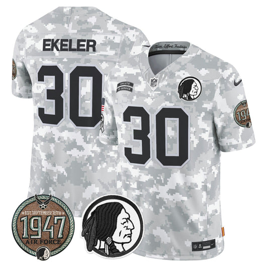 Camisa NFL Washington Commanders Men’s Washington Redskins 2024 Salute to Service Establishment Year Patch Vapor Limited Jersey