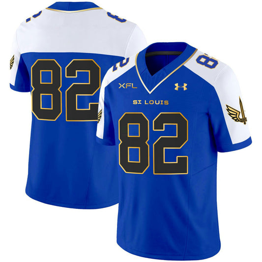 Camisa NFL St. Louis Battlehawks Royal Alternativa Jersey - Azul Royal Alternativa
