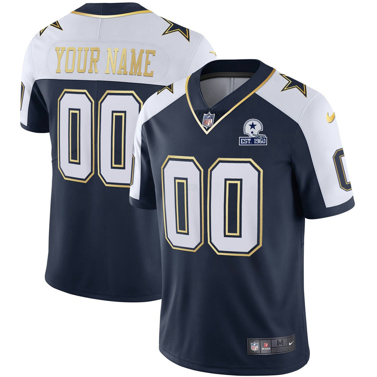 Camisa NFL Vapor Dourada Jersey