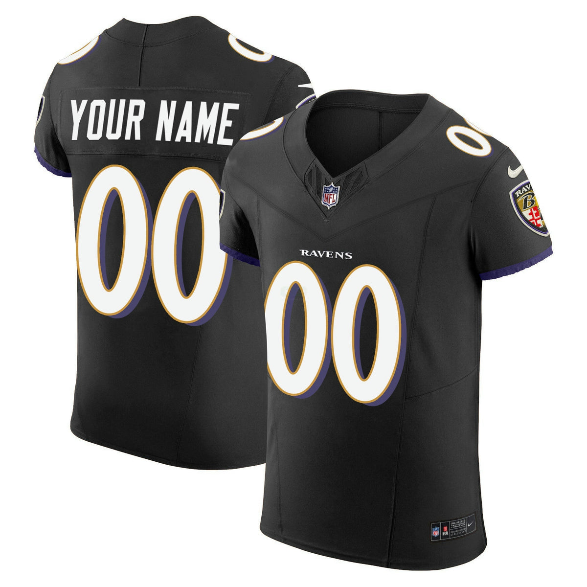 Azul Raven Camisa NFL Baltimore Ravens Vapor Elite Jersey