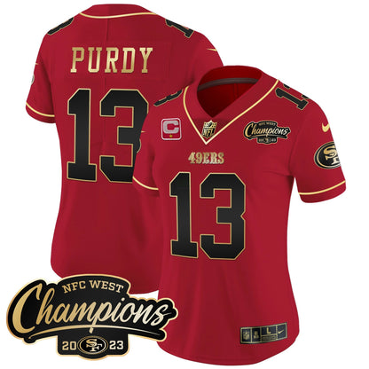 Camisa NFL Women’s 2023 NFC West Champions Patch Vapor Jersey