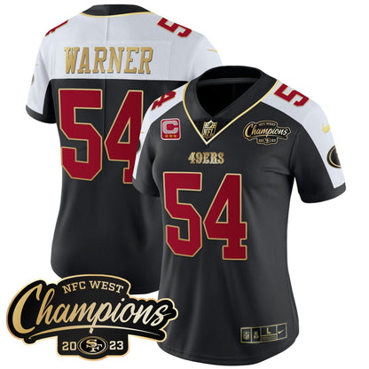 Camisa NFL Women’s 2023 NFC West Champions Patch Vapor Jersey
