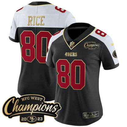Camisa NFL Women’s 2023 NFC West Champions Patch Vapor Jersey