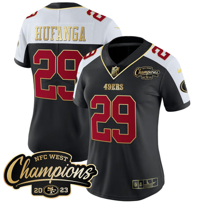 Camisa NFL Women’s 2023 NFC West Champions Patch Vapor Jersey