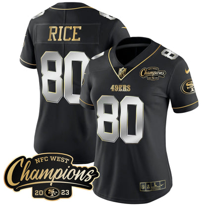 Camisa NFL Women’s 2023 NFC West Champions Patch Vapor Jersey
