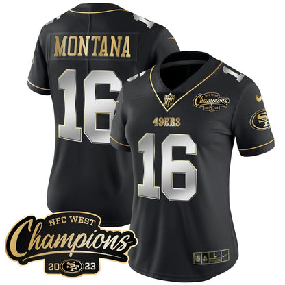 Camisa NFL Women’s 2023 NFC West Champions Patch Vapor Jersey