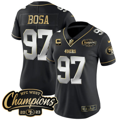 Camisa NFL Women’s 2023 NFC West Champions Patch Vapor Jersey