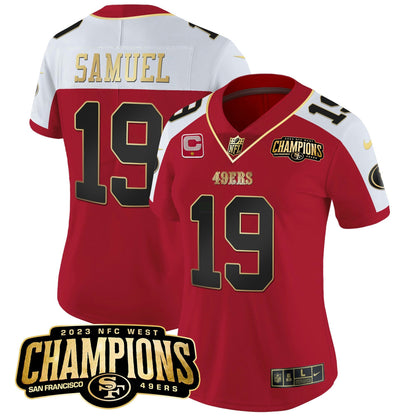 Camisa NFL Women’s 2023 NFC West Champions Patch Vapor Jersey V2