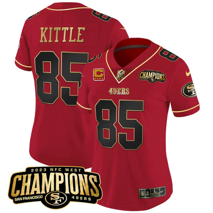 Camisa NFL Women’s 2023 NFC West Champions Patch Vapor Jersey V2