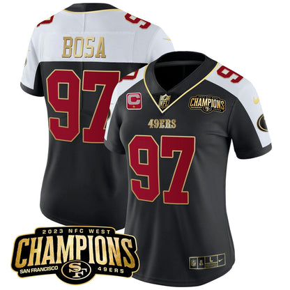 Camisa NFL Women’s 2023 NFC West Champions Patch Vapor Jersey V2