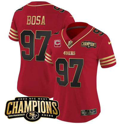 Camisa NFL Women’s 2023 NFC West Champions Patch Vapor Jersey V2