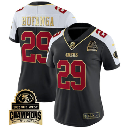 Camisa NFL Women’s 2023 NFC West Champions Patch Vapor Jersey V4