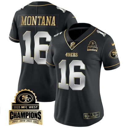 Camisa NFL Women’s 2023 NFC West Champions Patch Vapor Jersey V4