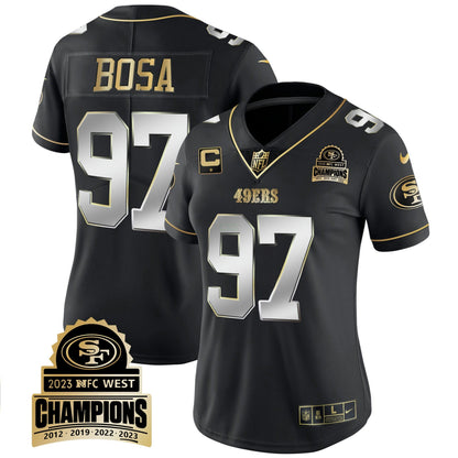 Camisa NFL Women’s 2023 NFC West Champions Patch Vapor Jersey V4
