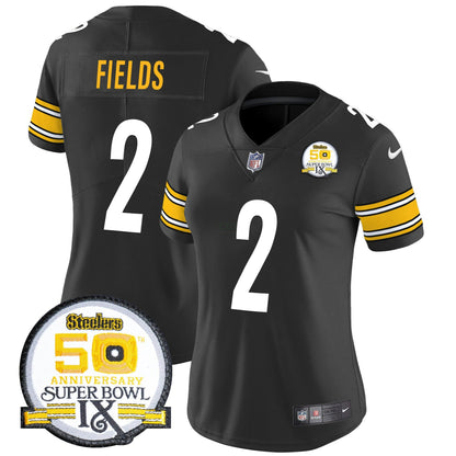 Camisa NFL Women’s 50th Anniversary Of Super Bowl IX Patch Vapor Limited Jersey