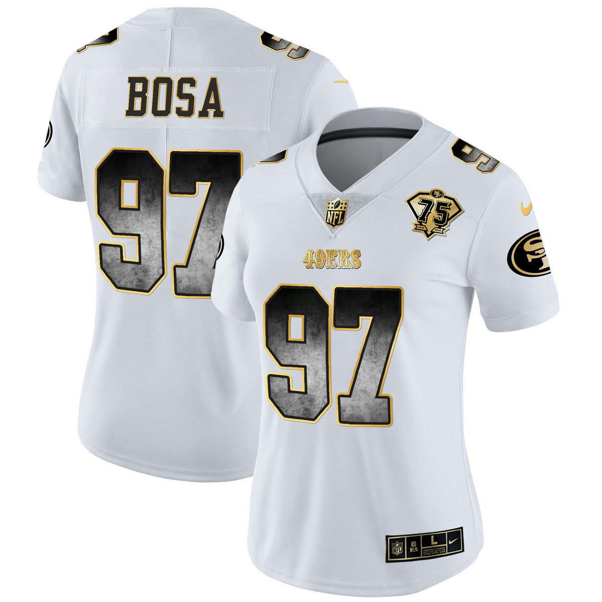 Camisa NFL San Francisco 49ers Women’s Arch Smoke Vapor Jersey