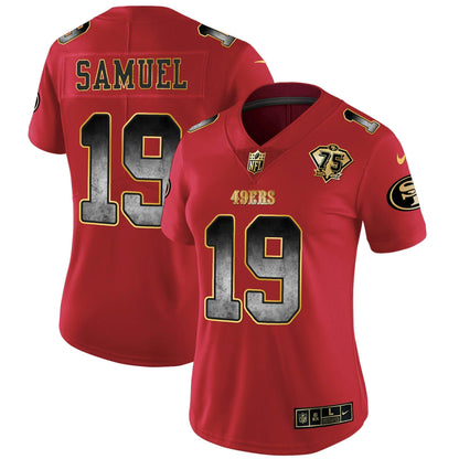 Camisa NFL San Francisco 49ers Women’s Arch Smoke Vapor Jersey