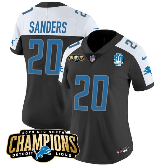 Camisa NFL Women’s Detroit 2023 NFC North Champions Patch Vapor Jersey V2