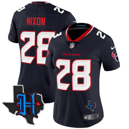 Camisa NFL Women’s Houston 2024 Texas Patch Vapor Limited Jersey