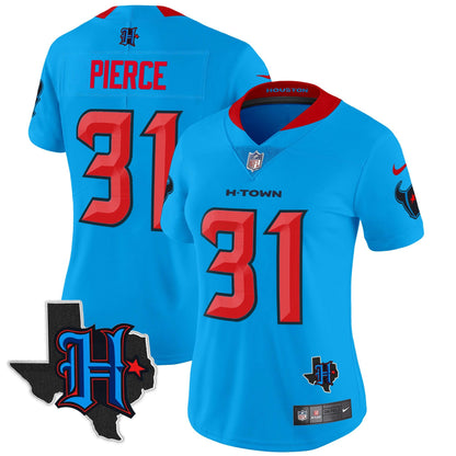 Camisa NFL Women’s Houston 2024 Texas Patch Vapor Limited Jersey V2