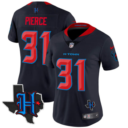 Camisa NFL Women’s Houston 2024 Texas Patch Vapor Limited Jersey V2