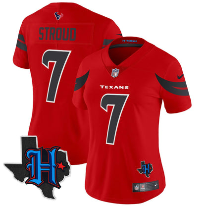 Camisa NFL Women’s Houston 2024 Texas Patch Vapor Limited Jersey
